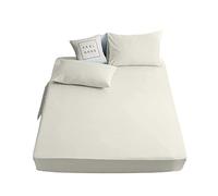 Marilyn Bed and Bath Non Iron Percale Fitted Sheet Available in and Sizes (Cream, Double)