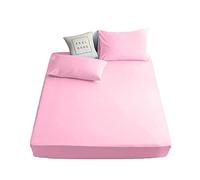 Marilyn Bed and Bath Non Iron Percale Fitted Sheet Available in and Sizes (Pink, Single)
