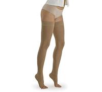 Marilyn Class 1 Medical Compression Support Hold Up Stockings Open Toe Natur ML