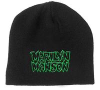 Marilyn Manson Beanie Hat Band Logo say10 Official Black One Size