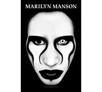 Marilyn Manson Defiant Face Textile Poster in Black Marilyn Manson Black