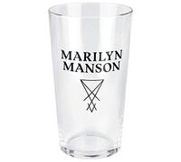 Marilyn Manson Logo Pint Glass Transparent