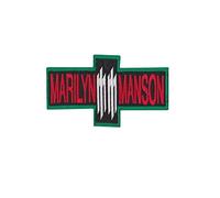 Marilyn Manson Manson_1 Patch Badge Embroidered Iron on Applique Souvenir Accessory