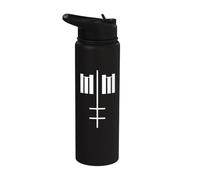 Marilyn Manson MM Cross Stainless Steel Insulated Water Bottle