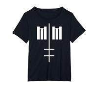 Marilyn Manson MM Cross T-Shirt, Women's Plus, Black, 1X
