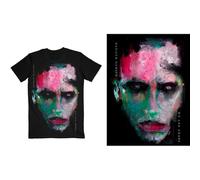 Marilyn Manson T Shirt We are Chaos Cover Logo Official Black L