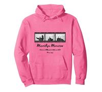 Marilyn Monroe 001 Pullover Hoodie, Adult Unisex, Bright Pink, Large