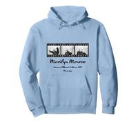 Marilyn Monroe 001 Pullover Hoodie, Adult Unisex, Dusty Blue, X-Large