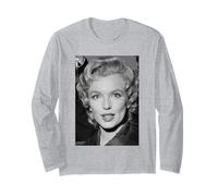 Marilyn Monroe Actress Film Star at The Savoy London 1956 Long Sleeve T-Shirt