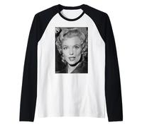 Marilyn Monroe Actress Film Star at The Savoy London 1956 Raglan Baseball Tee