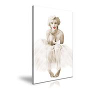 Marilyn Monroe Ballerina Red Lips Icon Canvas Wall Art Picture Print - For Marilyn Fans Modern Home Office Hotel Decoration (XL: 61cm X 91cm)