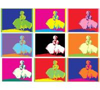 MARILYN MONROE BALLET POP ART ANDY WARHOL A4 Size SATIN PAPER PHOTO PRINT STUNNING 260GSM(297 x 210 mm or 11.7 x 8.3 inches)