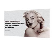 Marilyn Monroe Believe in Yourself Photo Print ON Framed Canvas Wall Art 24 x 16 inch -38mm Depth