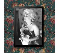 Marilyn Monroe Chanel Advertisement Wall Art Poster Print Various sizes framed or unframed (A4 Framed - Black Frame)