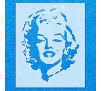 Marilyn Monroe Face Stencil: Mylar Airbrush Wall Art Painting Crafts | DIY-A3 Stencil - Design Size (324 x 257 mm)