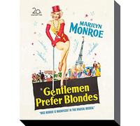 Marilyn Monroe Gentlemen Prefer Blondes Canvas Print, Multi-Colour, 40 x 50 cm