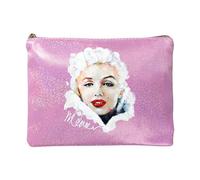 Marilyn Monroe Gifts for Women Make Up Bag Cosmetic Bag Pouch Travel Makeup Pouch Storage Organiser for Women Pink Glitter Bag