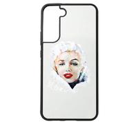 Marilyn Monroe Gifts Phone Case for Samsung Galaxy s22 White Silicone Rubber Protective Phone Case