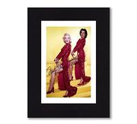 MARILYN MONROE & JANE RUSSELL Signed 8x6 Inch Mounted Photo Print Pre Printed Signature GENTLEMEN PREFER BLONDES - Autograph Gift, Ready To Be Framed