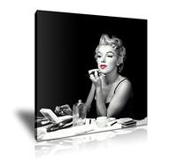 Marilyn Monroe Making Up Canvas Wall Art Picture Print 50 cm x 50 cm