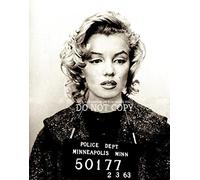 Marilyn Monroe Mug Shot 11 X 14 - Stunning Mugshot Photograph - Busted In Minneapolis - American Icon - Rare Photo - Poster Art Print