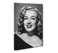 Marilyn Monroe No.4 Canvas Print | Gallery Wrapped 30mm Frame Wall Art | 20x14 inches | Ready to Hang | Modern Picture | Living Room Bedroom Lounge Office