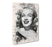 Marilyn Monroe No.4 Modern Fc Canvas Print | Gallery Wrapped 30mm Frame Wall Art | 24x16 inches | Ready to Hang | Modern Picture | Living Room Bedroom Lounge Office