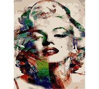 Marilyn Monroe Paint by Numbers for Adults Kids Beginners, DIY Canvas Acrylic Oil Painting Kits,Painting Work for Relax and Home Wall Decoration 12x16inch (47913)