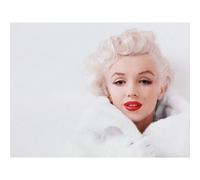 Marilyn Monroe Photograph Canvas Print White (80Cm X 60Cm)