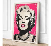 Marilyn Monroe Pop Pop Art Canvas Wall Art Print 36x24 Inch