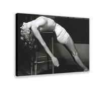 Marilyn Monroe Poster 46 Canvas Poster Bedroom Decor Sports Landscape Office Room Decor Gift Frame-style 12x18inch(30x45cm)