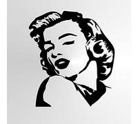 Marilyn Monroe Reusable Stencil A3 A4 A5 & Bigger Sizes Movie Star Actress Singer / Marilyn2 (Reusable Mylar, A4 size - 210 x 297 mm, 8.3 x 11.7 in)
