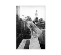 Marilyn Monroe Vintage Photograph - Retro Wall Art - Old Hollywood Posters - Housewarming Gift Idea Canvas Poster Wall Art Decor Print Picture Paintings for Living Room Bedroom Decoration Unframe-sty