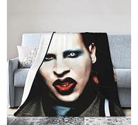 Marilyn Music and Manson Super Soft and Comfortable Flannel Blanket Bed Sofa Soft Blanket Household Bed Blanket 60"x50"
