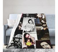 Marilyn Music Manson Blanket Flannel Fleece Throw Blanket Plush for Bed Decorative Blankets Gift Home Decor 50"x40"