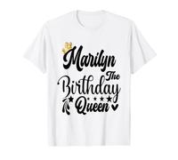 Marilyn The Birthday Queen Happy Birthday Shirt for Women Value Graphic T-Shirt
