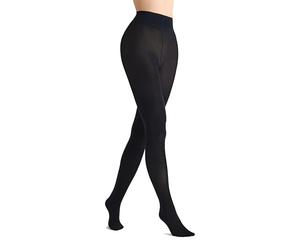 MARILYN warm opaque women's tights, 80 DEN, comfortable elastic waistband, invisible toe reinforcement, black