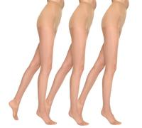 MARILYN Women's Hsu15bg53 Tights, 15 denier, 3 x Beige, 16 (Pack of 3)