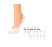 Marilyn Women's Anti Slip, 10 Pairs, White, One Size