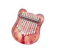 Marimba For Beginners 10 Keys Kalimba Cute Mini Musical Keyboard Acrylic Transparent Kalimbas Professional Fingers Piano Gift(Style 2)