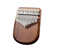 Marimba For Beginners 17/21 Keys Kalimba Walnut Curly Figure Keyboard Thumb Piano Chamfer Calimba Instruments With Tuning Hammer(17 keys1)