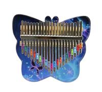 Marimba For Beginners 21 Keys Thumb Piano Transparent Acrylic Kalimba Creative Butterfly Finger Piano Musical Instrument(Style 1)