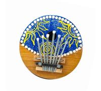 Marimba For Beginners 7 Keys Kalimba Thumb Piano Natural Coconut Painted Body Beginner Playing Musical Instrument