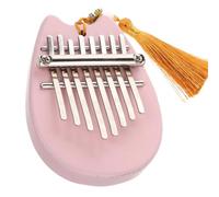 Marimba For Beginners Keyboard Middle 8 Tone Thumb Piano Finger Wood Pink Kalimba With Tassels