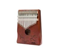 Marimba For Beginners Okoume Thumb Piano 17-note Kalimba Round Sound Hole Beginner Kalimba(Style 10)