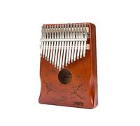 Marimba For Beginners Okoume Thumb Piano 17-note Kalimba Round Sound Hole Beginner Kalimba(Style 11)