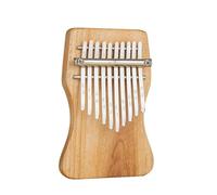 Marimba For Beginners Plate-Type Kalimba 10/15 Key Full Veneer Camphor Wood With Tuning Hammer Portable Thumb Piano Keyboard Instruments(10key 1)