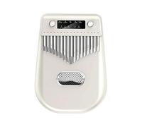 Marimba For Beginners Portable Mini 17 Keys Kalimba Electronic Piano Kalimba Professional Percussion(White)