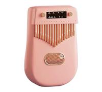 Marimba For Beginners Portable Mini 17 Keys Kalimba Electronic Piano Kalimba Professional Percussion(Pink)
