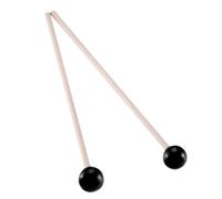 Marimba Keyboard Mallets Rubber Heads Wood Glockenspiel Chime Sticks for Xylophone Marimba Harp (Black)